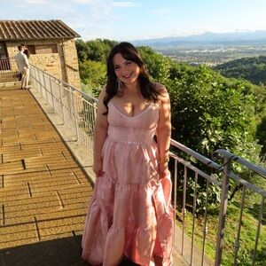 V. Chapman Pink Strapless Dress